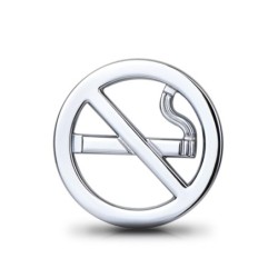 Adesivo per interni auto in metallo - Vietato fumare