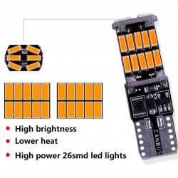 RXZ 12V - w5w - 6000K T10 - canbus - 26 SMD LED - car light - bulbT10