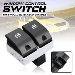 Commutateur de commande de vitre électrique de voiture - pour VW / Polo 9N / Seat / Ibiza / Cordoba