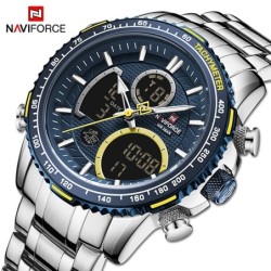 NAVIFORCE - montre de sport à quartz de luxe - affichage LED - étanche