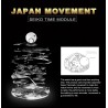 CRRJU - orologio quadrato dorato di lusso - Quarzo - bracciale a maglie in acciaio inossidabile - impermeabile