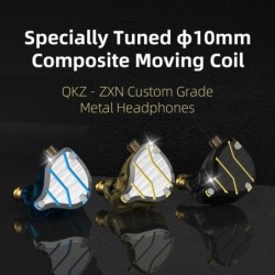 QKZ ZXN - écouteurs haute résolution - casque filaire intra-auriculaire - double aimant - 2 broches - 1DD