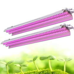 Fitolampada LED per piante - doppio tubo sospeso - spettro completo - idroponica - 50 cm