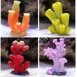 Corallo colorato in resina - decorazione artificiale dell'acquario