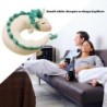 White / green dragon shaped pillow - plush toyCuddly toys