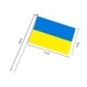 Ukrainian flag - with a plastic flagpole - 14 * 21cm - 10 piecesStickers