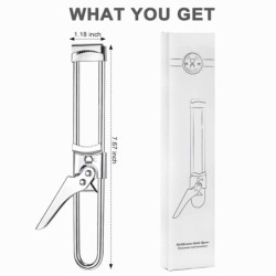 Multipurpose can / bottle / jar lid opener - adjustable - stainless steelBar supply