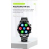 LIGE - montre intelligente de luxe - écran tactile plein cercle - Bluetooth - tension artérielle - étanche
