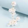 Elegant strands pearl drop earringsEarrings