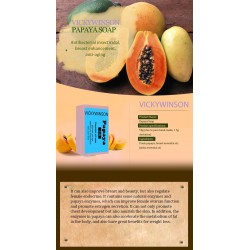 Natural organic herbal soap - whitening / lightening - green papaya - 50gSkin