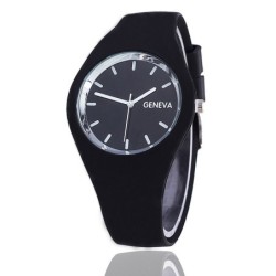 Montre tendance en silicone - ultra fine - unisexe