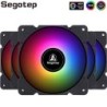 Segotep - ventola di raffreddamento - regolabile - RGB - 120mm - 5V - 3Pin - per gamer