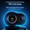 Ordinateur de bord de voiture - affichage tête haute numérique - HUD - OBD2 - moniteur de vitesse - avec alarme turbo d'accéléra