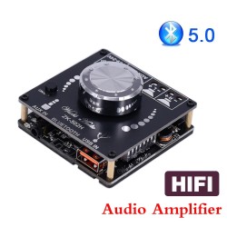 Amplificateur numérique - stéréo - HiFi - USB - Bluetooth 5.0 - TPA3116D2 - 50Wx2 - 502H 502M - 10W - 100W