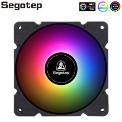 Segotep - ventola di raffreddamento - regolabile - RGB - 120mm - 5V - 3Pin - per gamer
