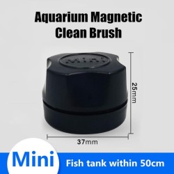 Spazzola per la pulizia del vetro dell'acquario - magnetica - raschietto per alghe - detergente