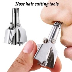 Rifinitore elettrico - rasoio per capelli naso/orecchie - acciaio inox