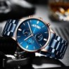 CRRJU - luxurious blue watch - Quartz - stainless steel - waterproofWatches