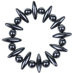Magnetoterapia - magneti ovali / a forma di sfere - ferrite oliva - 24 pezzi