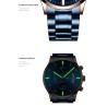 CRRJU - lussuoso orologio blu - Quarzo - acciaio inossidabile - impermeabile