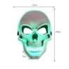 Maschera per il viso a LED - teschio luminoso - Halloween - festival
