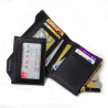 Petit portefeuille pour homme - porte-monnaie avec fermeture éclair - porte-monnaie / porte-cartes de crédit