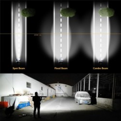 Barra luminosa a LED - 3 file - fascio combinato - impermeabile - per auto / trattore / 4WD / camion / SUV / ATV - 12V - 24V