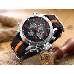 Golden Hour - orologio sportivo militare al quarzo - analogico - display LED digitale