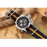 Golden Hour - orologio sportivo militare al quarzo - analogico - display LED digitale