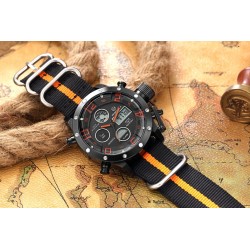 Golden Hour - orologio sportivo militare al quarzo - analogico - display LED digitale