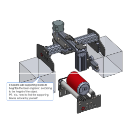 ORTUR YRR - module de gravure laser - rouleau rotatif axe Y - canettes - verre