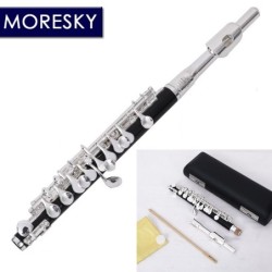 MORESKY - mini piccolo - flauto in chiave C - cupronichel - placcato argento