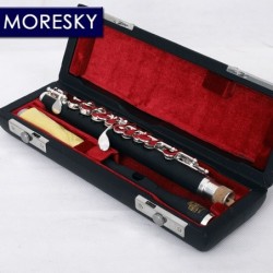 MORESKY - mini piccolo - flauto C-Key - cupronichel - placcato argento - con custodia