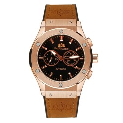 Orologio sportivo classico - automatico - cinturino in pelle/caucciù