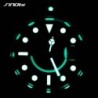 SINOBI - orologio sportivo classico al quarzo - quadrante luminoso - acciaio inossidabile