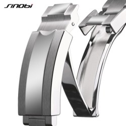 SINOBI - montre à quartz de sport classique - cadran lumineux - acier inoxydable
