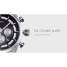SINOBI - elegant multifunction quartz watch - chronograph - leather strapWatches
