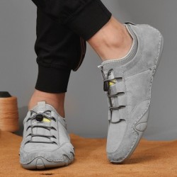 Sneaker alla moda in pelle scamosciata - mocassini slip on