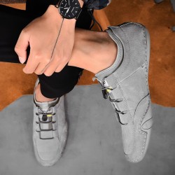 Sneaker alla moda in pelle scamosciata - mocassini slip on