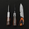 Mini coltellino tascabile pieghevole - con portachiavi - in acciaio inox
