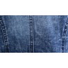 Giacca di jeans corta alla moda - con paillettes / cristalli - slim