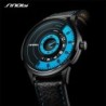SINOBI - orologio al quarzo creativo ed elegante - cinturino in pelle
