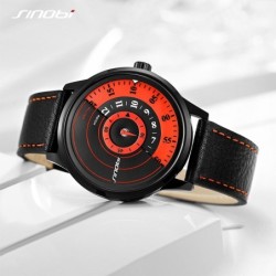 SINOBI - orologio al quarzo creativo ed elegante - cinturino in pelle