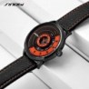 SINOBI - orologio al quarzo creativo ed elegante - cinturino in pelle