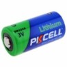 PKCELL - CR123A Li-MnO2 lithium battery - 1500mAh - 3V - 12 pieces