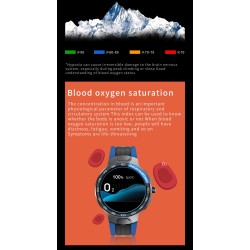 Lussuoso Smart Watch - full touch - tracker sport/fitness - frequenza cardiaca - impermeabile - IOS - Android