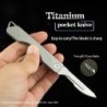 Mini couteau multifonction - pliable - lame amovible - alliage de titane