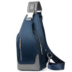 Lussuosa borsa pettorale / tracolla - zaino - porta di ricarica USB - impermeabile - unisex