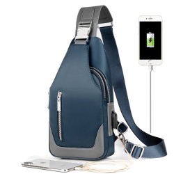 Multifunction backpack - shoulder / chest bag - USB charging port - earphones hole - waterproofBackpacks