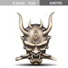 Adesivo per auto / moto - emblema in metallo - samurai giapponese 3D